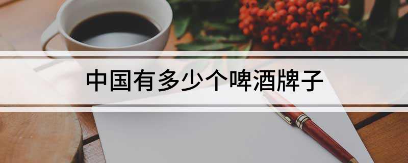 中国有多少个啤酒牌子(图1)