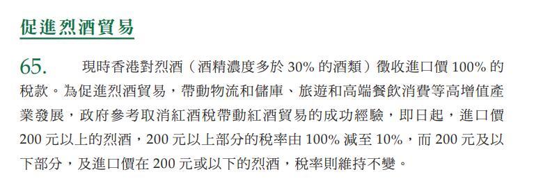 香港调整烈酒税：200港元以上部分税率降至此前110有白酒上市公司回应：对市场拓展产生积极影响(图1)